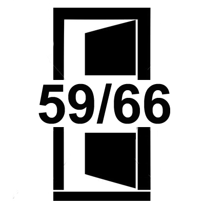 Dveře s madlem uprostřed šířky 59 a 66 cm Dveře s madlem uprostřed šířky 59 a 66 cm