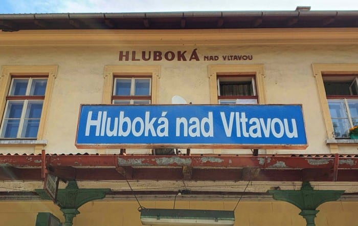 Hluboká nad Vltavou popis a foto nádraží