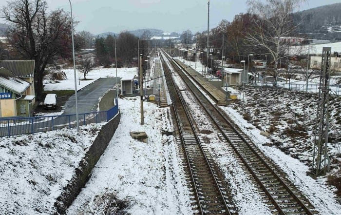 Zastávka Česká na trati Brno - Tišnov