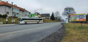 Autobusová zastávka Rožná, žel. stanice