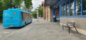 Autobusy u hlavního nádraží v Kutné Hoře