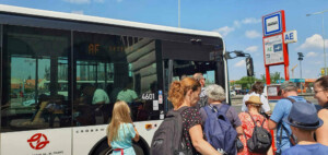 Bus line from the Prague main train station to Prague airport